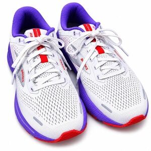 BROOKS Adrenaline GTS 22 Running Sneaker Shoe Womens Sz 9.5 Lavender White *READ